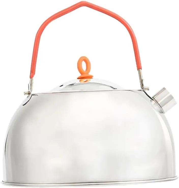 Lightweight Mini Portable Teapot Stainless Steel Camping Kettle for Tea and Coffee for Outdoor Hiking and Camping Essentials