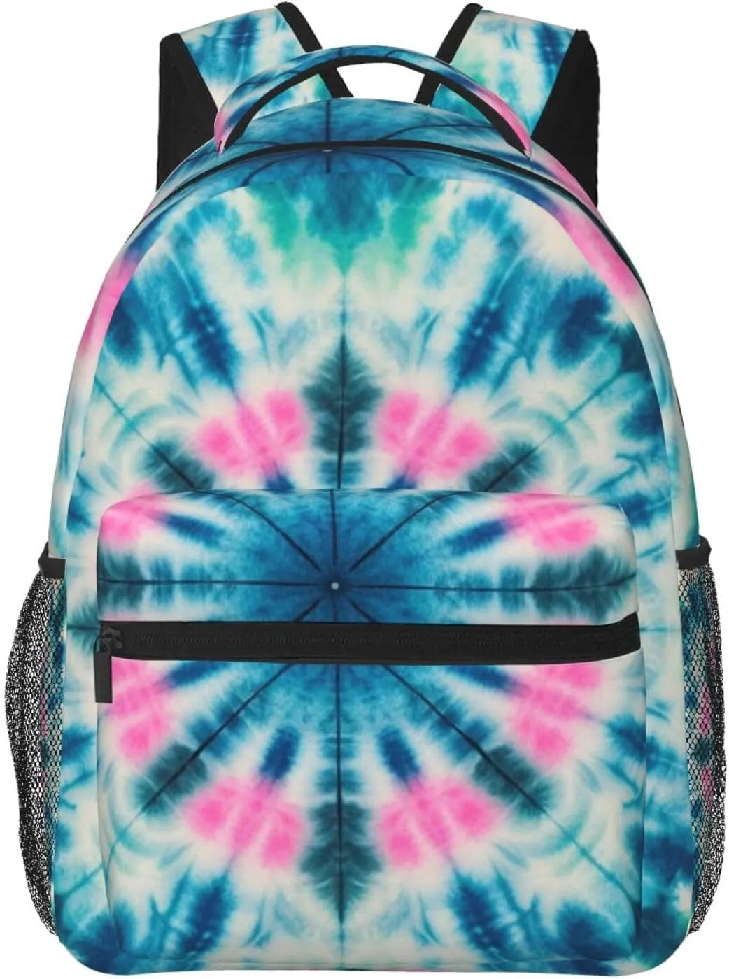 Lightweight Rucksacks for Camping Picnic Walking Cycling - Large Capacity Multipurpose Anti-Theft Carry On Bag, Tie Dye Art Travel Hiking & Camping Rucksack
