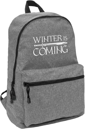 LOGOVISION Game of Thrones Winter Is Coming Lightweight Backpack for Work School Daily Use Packable for Travel