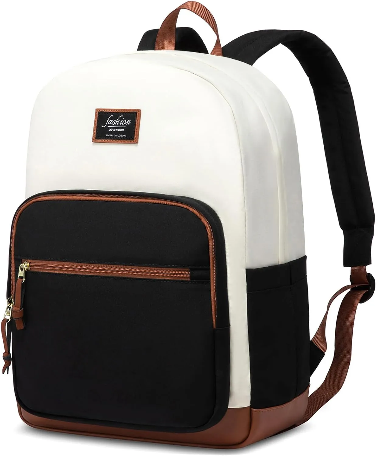 LOVEVOOK Backpack for School, Lightweight book bag, College Laptop Backpack, Water resistant Basic Middle School Bookbag Casual Daypack for Travel, Fits 15.6" Laptop
