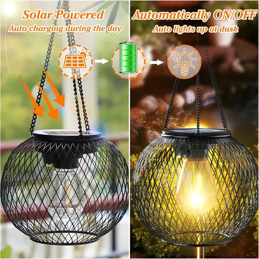 LumiGlow Solar Hanging Lanterns