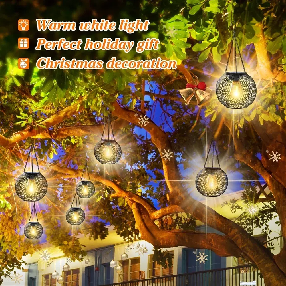 LumiGlow Solar Hanging Lanterns