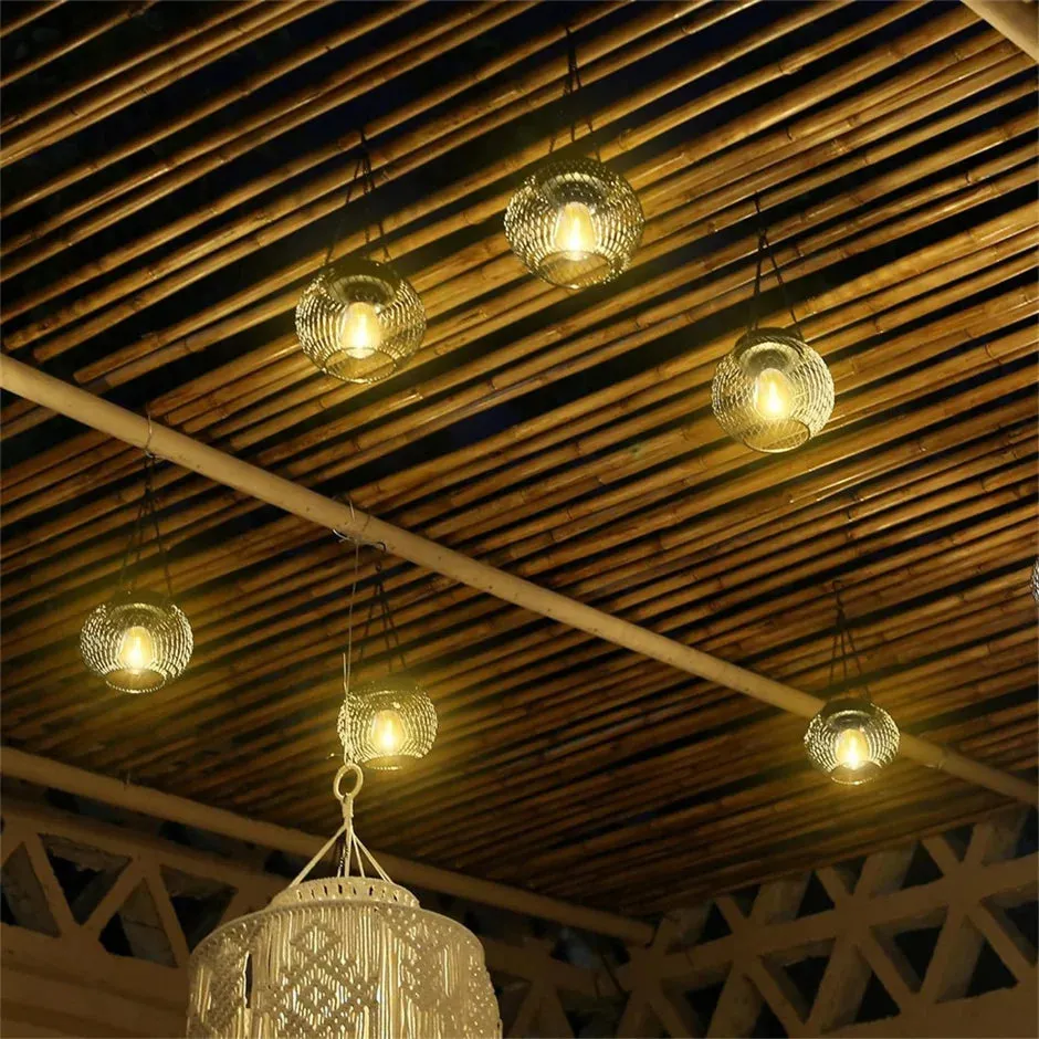 LumiGlow Solar Hanging Lanterns
