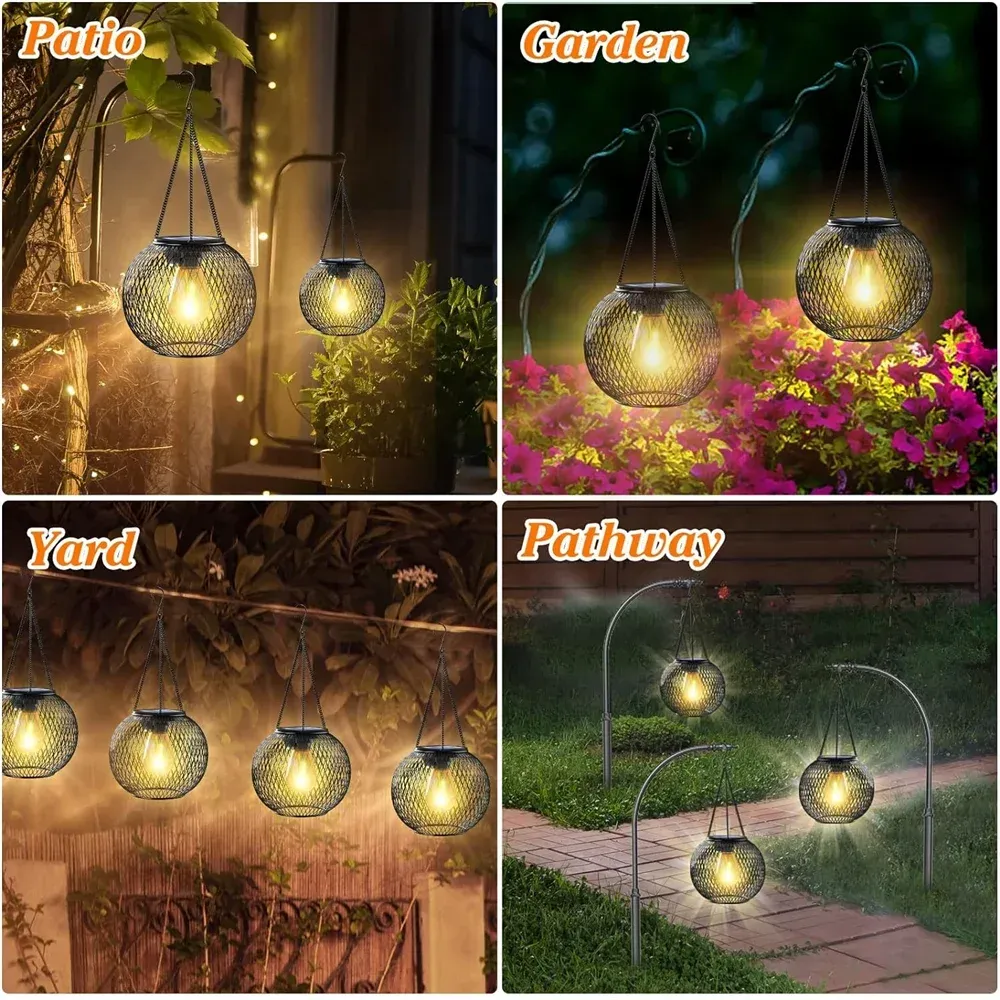 LumiGlow Solar Hanging Lanterns