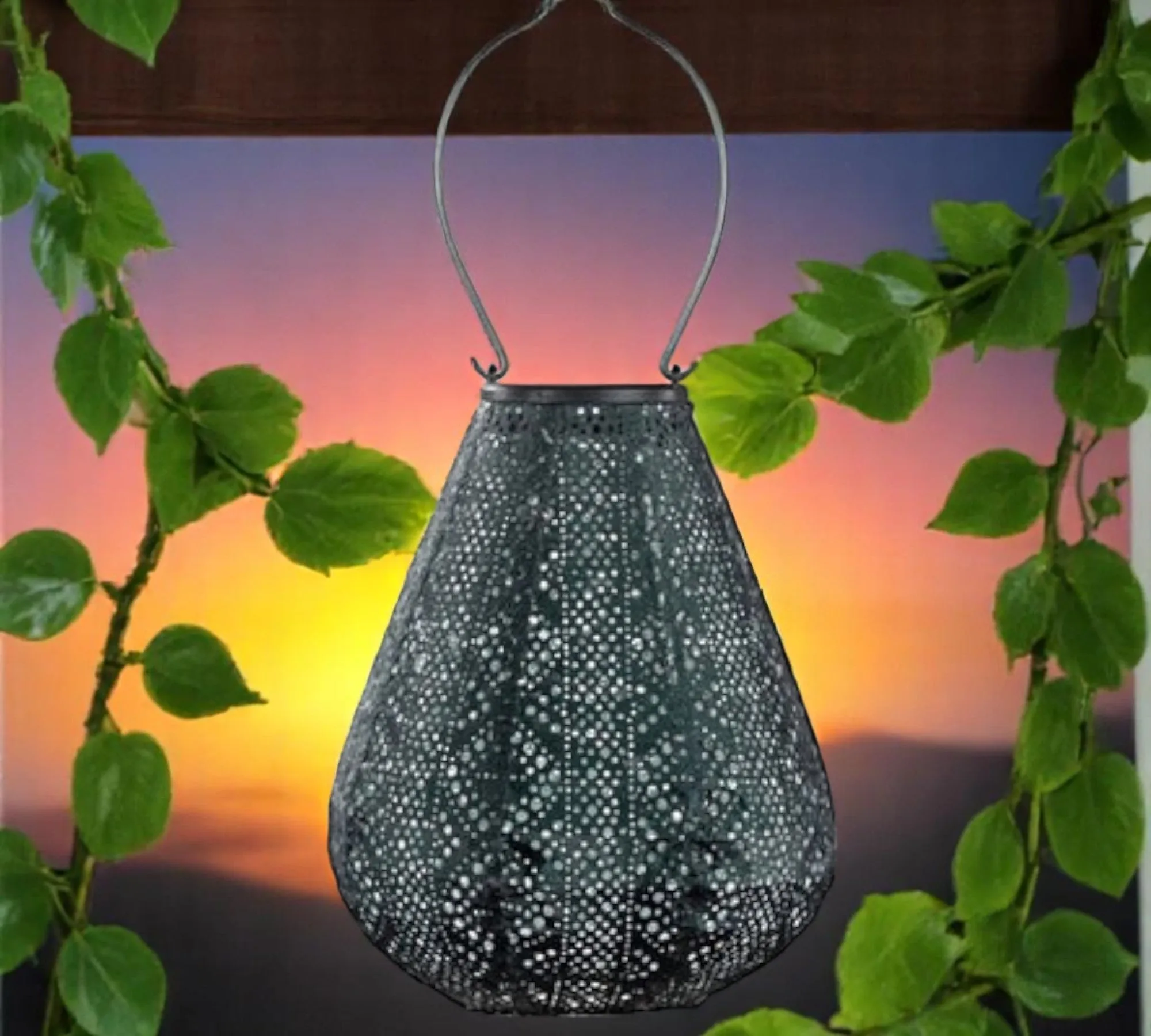Lumiz Outdoor LED Solar Lantern - Tulip 20cm