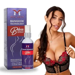 MACARIA Bobae Brazilian Breast Enlargement & Firming Spray Oil Chest Reduce Flatness And Sagging Care Breast Enhancement, Cream For Dry Cracked s