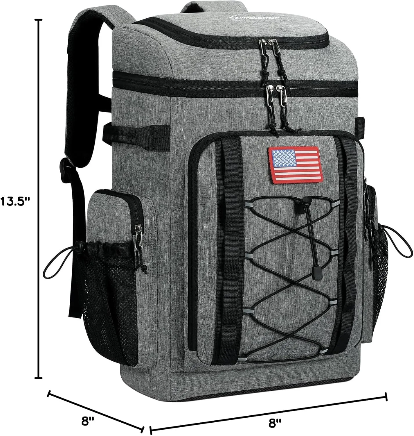Maelstrom Cooler Backpack,50 Can Insulated Soft Backpack Cooler,Portable Lightweight Leakproof Cooler Bag,Large Capacity Beach Cooler,Waterproof Lunch Backpack for Men Women