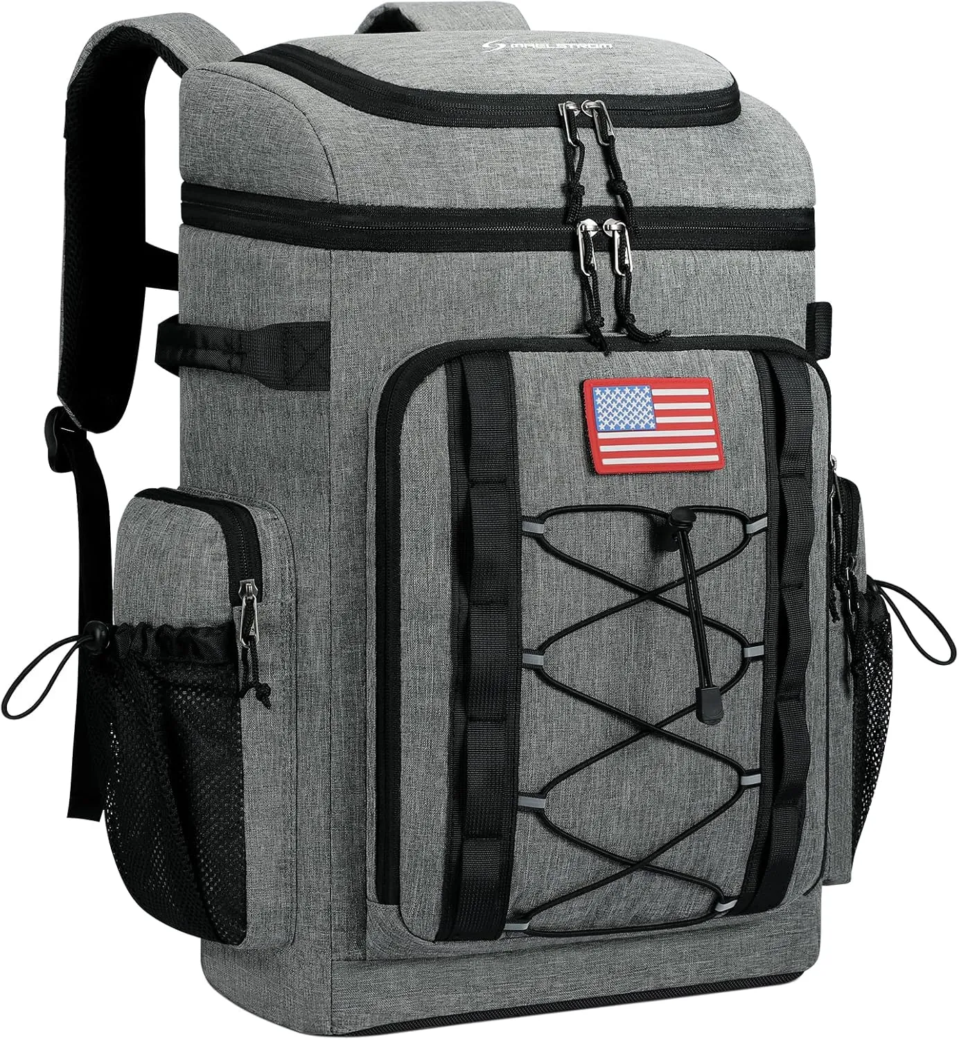 Maelstrom Cooler Backpack,50 Can Insulated Soft Backpack Cooler,Portable Lightweight Leakproof Cooler Bag,Large Capacity Beach Cooler,Waterproof Lunch Backpack for Men Women