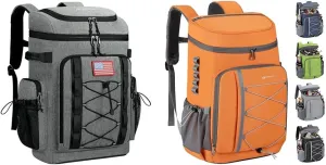 Maelstrom Cooler Backpack,50 Can Insulated Soft Backpack Cooler,Portable Lightweight Leakproof Cooler Bag,Large Capacity Beach Cooler,Waterproof Lunch Backpack for Men Women