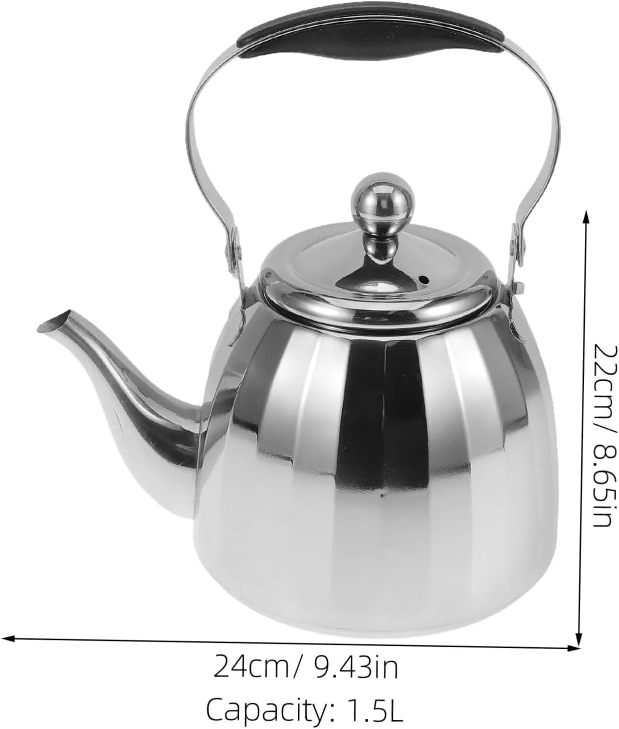 MAGICLULU Versatile Stainless Steel Teapot Strainer for Home Camping and Quick Boil Tea Service