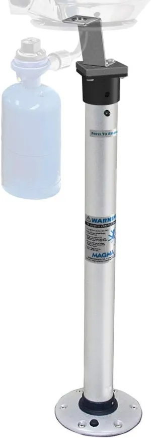 Magma Products, A10-184, A10-184 Double Locking Pedestal Mount for Marine Kettle Grills, Multi, One Size