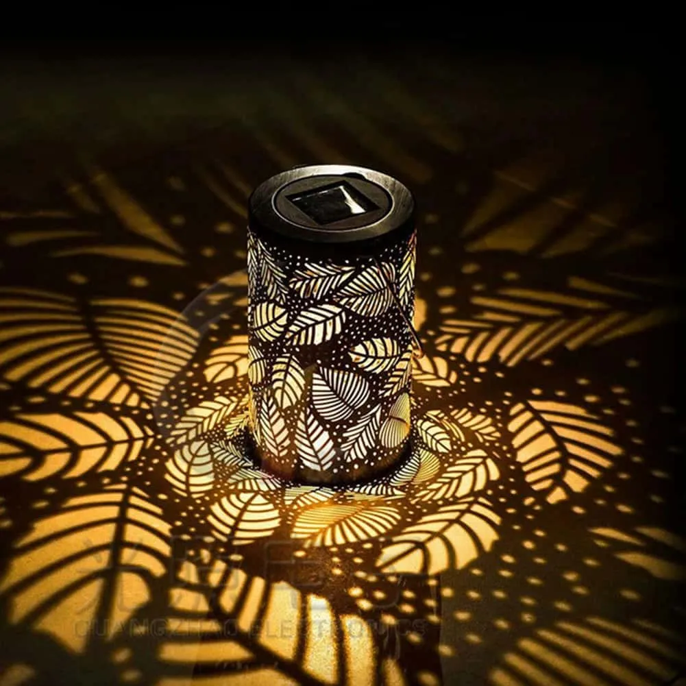 Maple Leaf Solar Garden Lantern