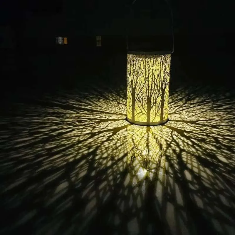 Maple Leaf Solar Garden Lantern