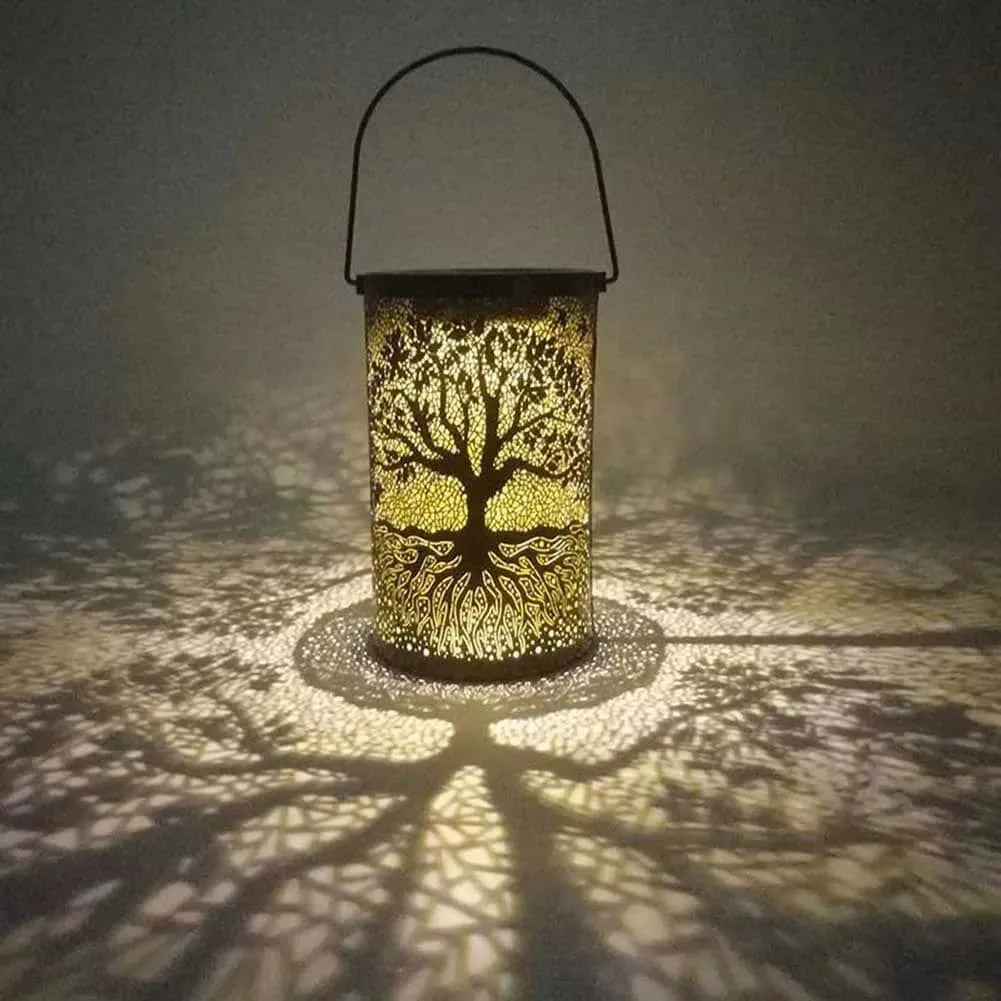 Maple Leaf Solar Garden Lantern