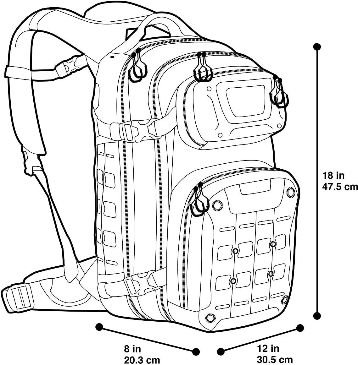 Maxpedition Riftcore Backpack, Black
