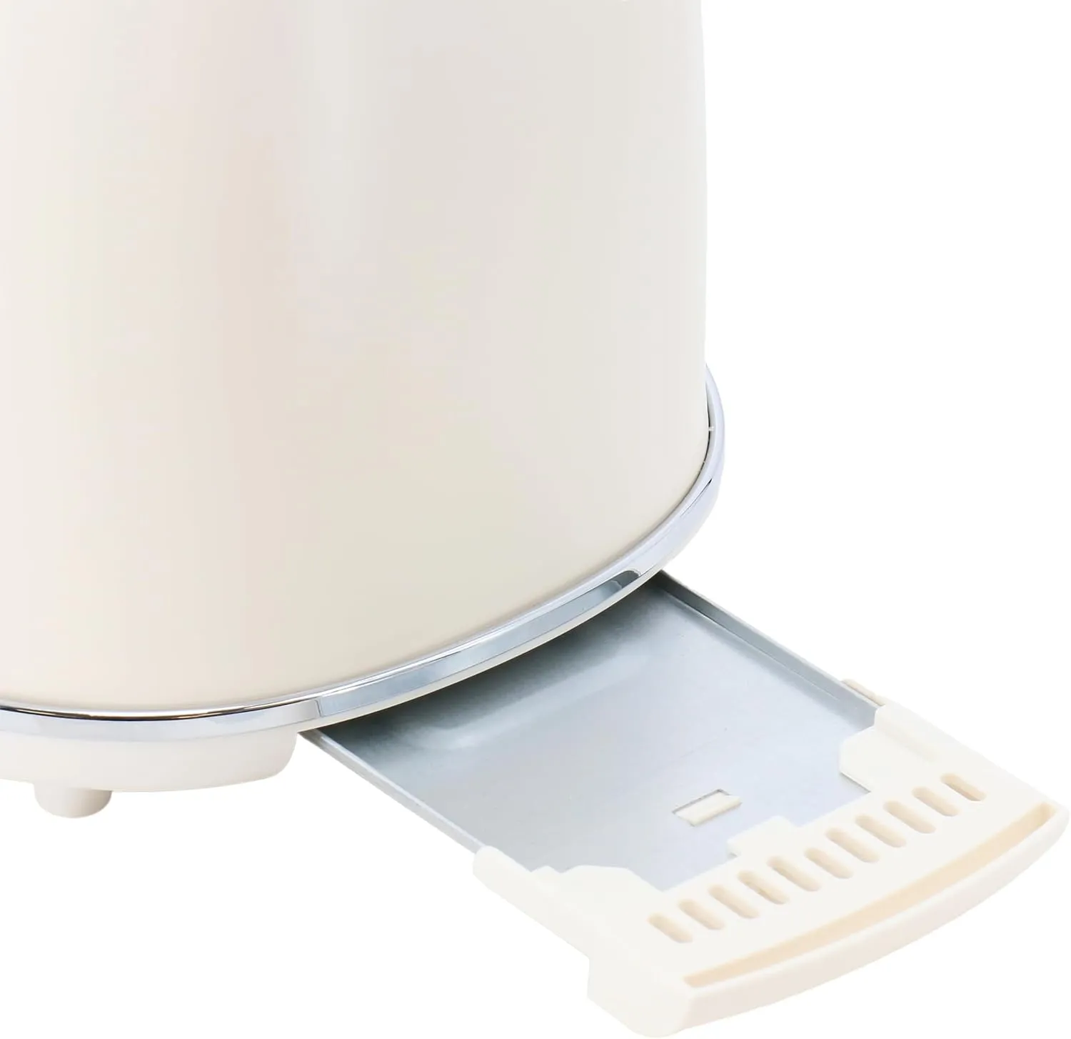 MegaChef 1.7 Quart Electric Tea Kettle and 2 Slice Toaster Combo in Matte Cream (Cream)
