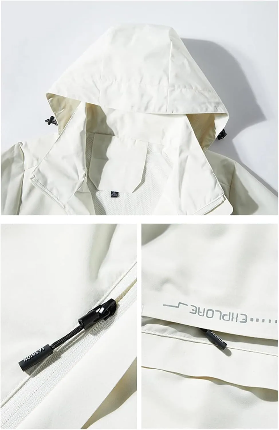Men Waterproof Hiking Jacket Windproof Windbreaker Camping Hunting Running Trekking Fishing Coat
