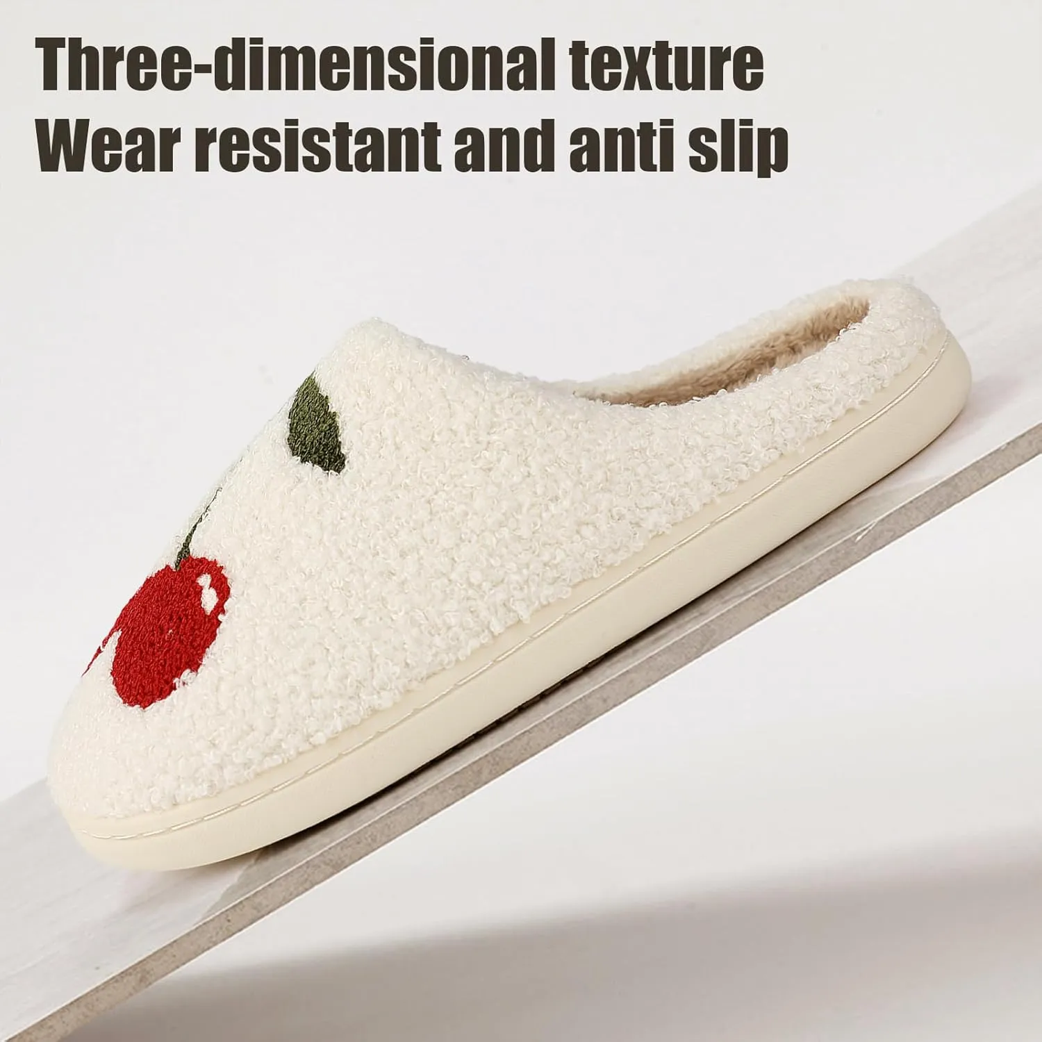 Menore Memory Foam Slippers for Womens Mens Plush Warm Spooky Lantern Cute Slippers House Shoes