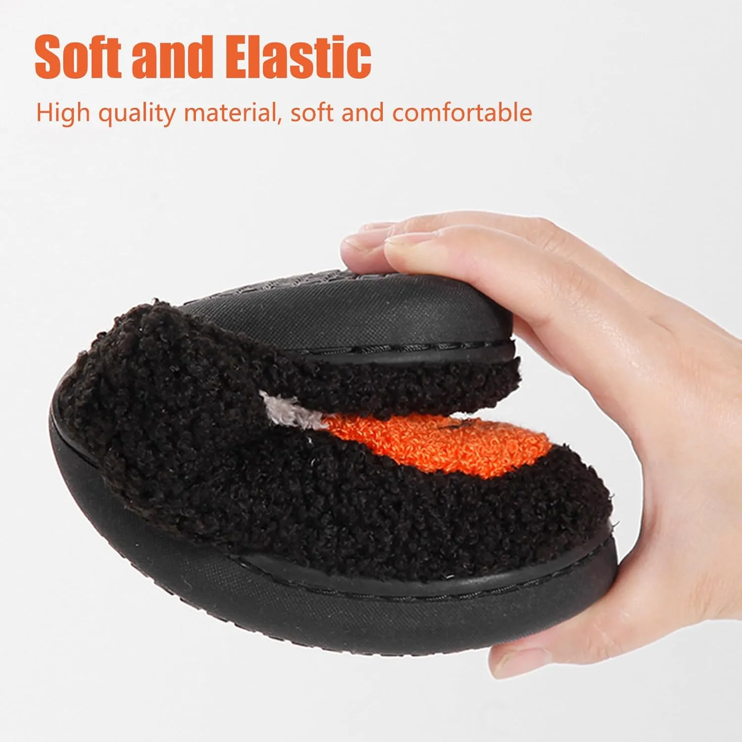 Menore Memory Foam Slippers for Womens Mens Plush Warm Spooky Lantern Cute Slippers House Shoes