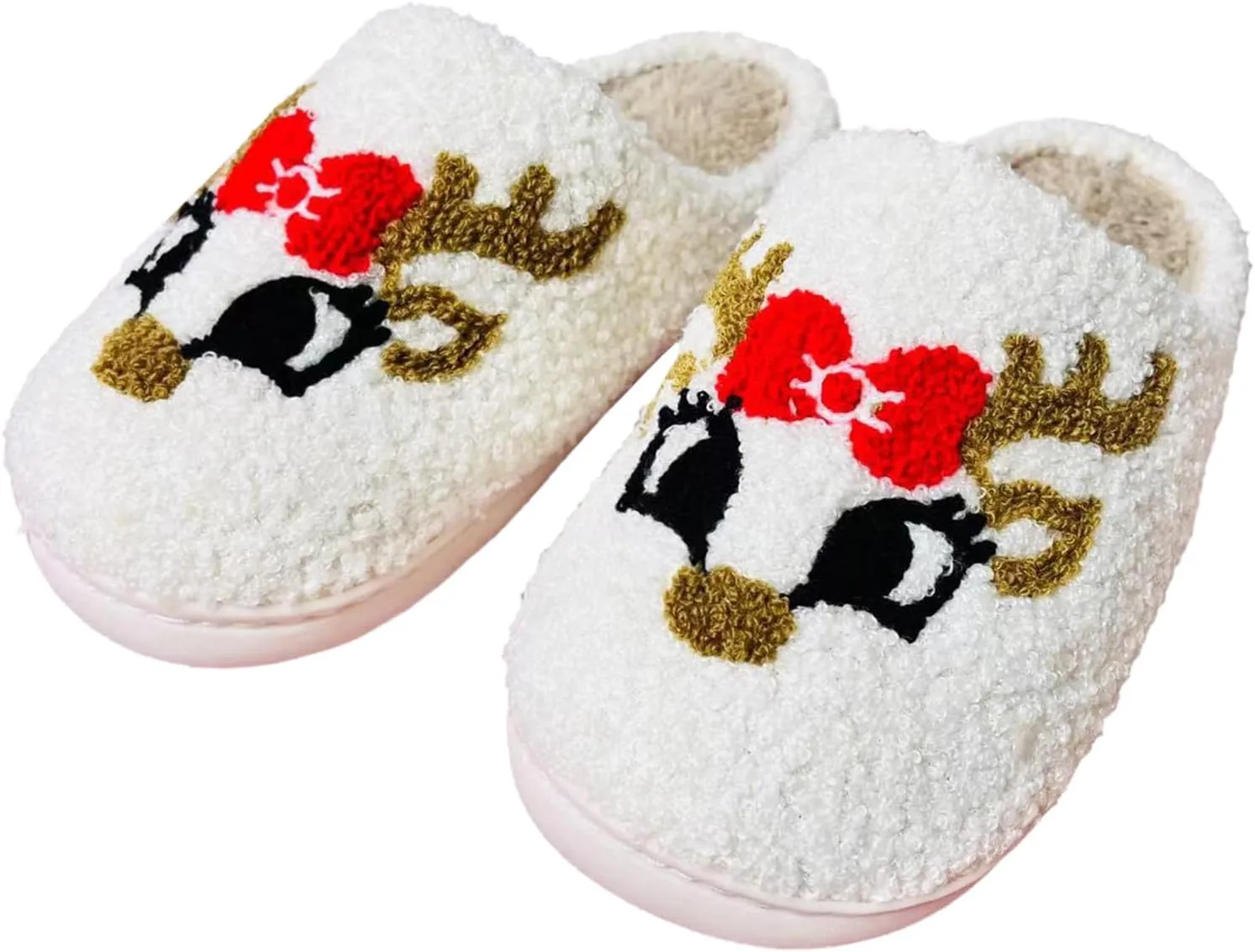 Menore Memory Foam Slippers for Womens Mens Plush Warm Spooky Lantern Cute Slippers House Shoes