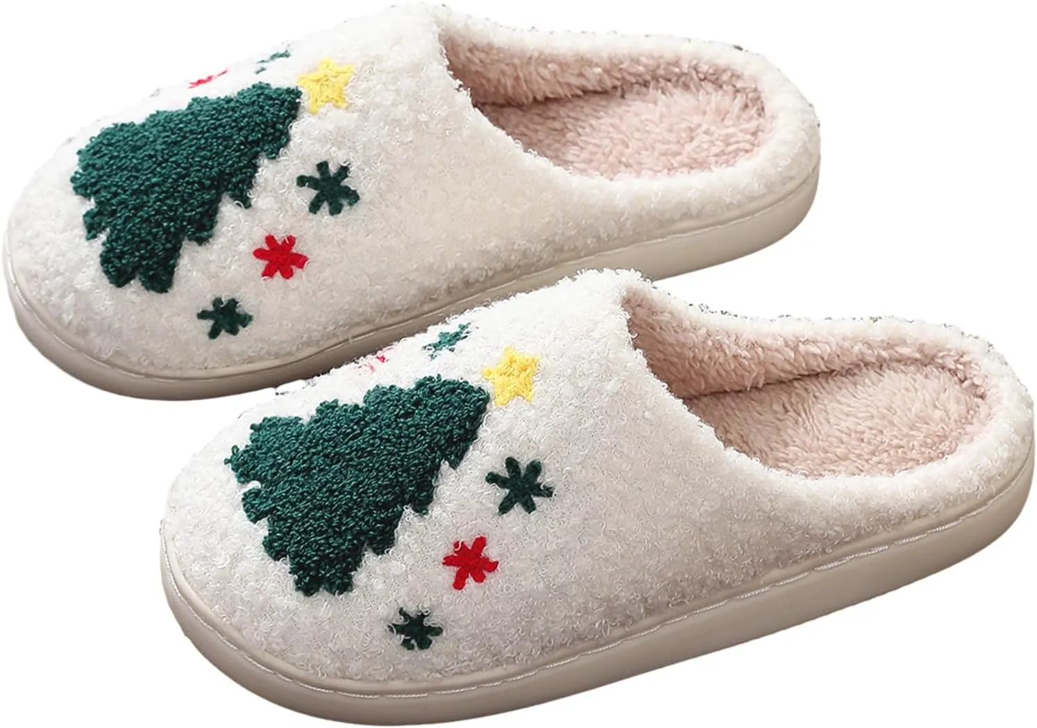 Menore Memory Foam Slippers for Womens Mens Plush Warm Spooky Lantern Cute Slippers House Shoes