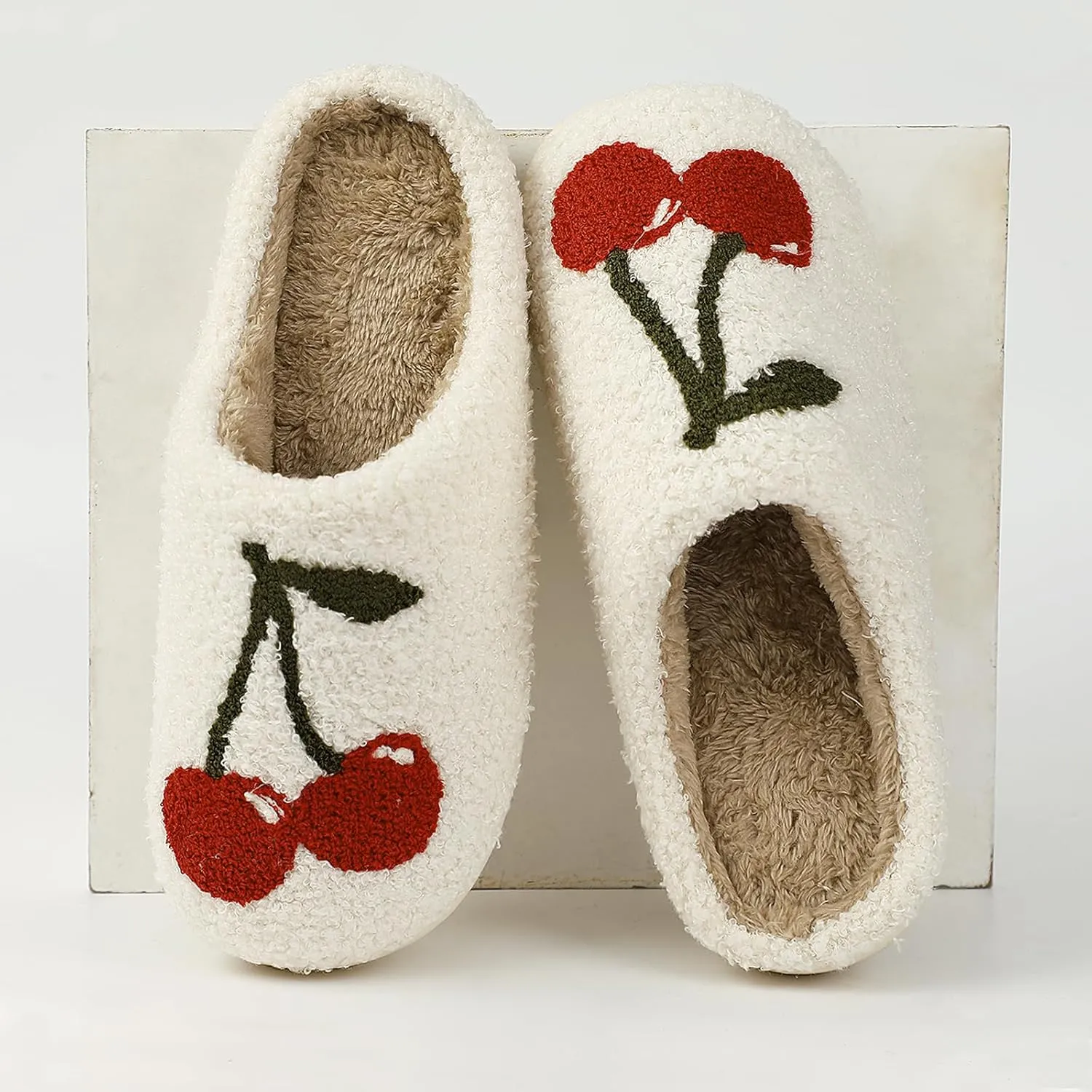 Menore Memory Foam Slippers for Womens Mens Plush Warm Spooky Lantern Cute Slippers House Shoes