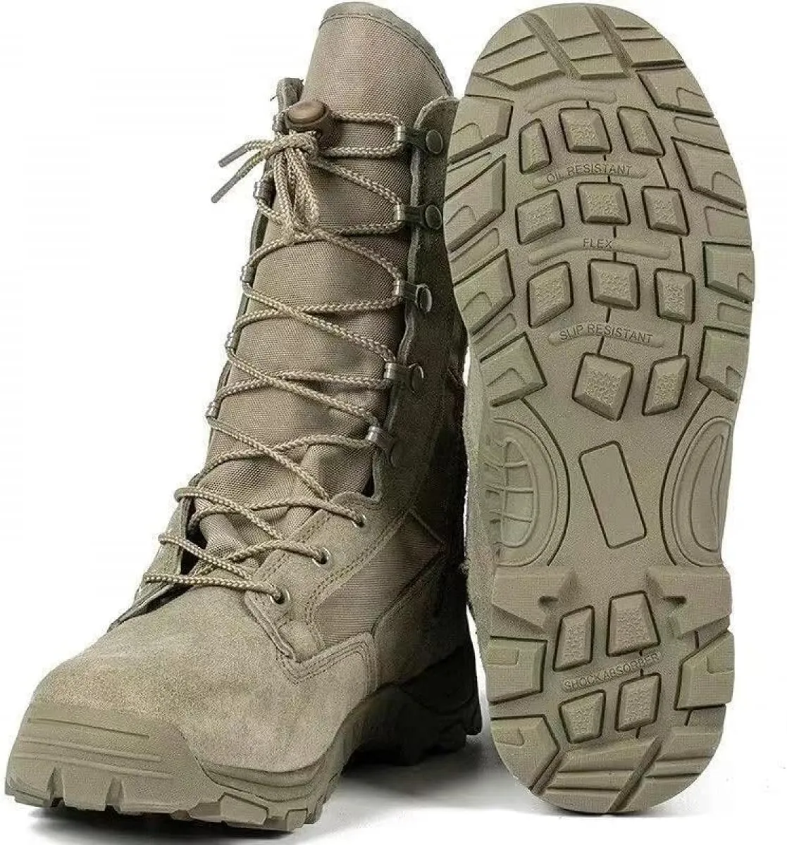 Men‘s 8 inch Tactical Military Combat Swat Desert Boots Hiking BootsTrekking Backpacking Outdoor Work Boots with Zipper