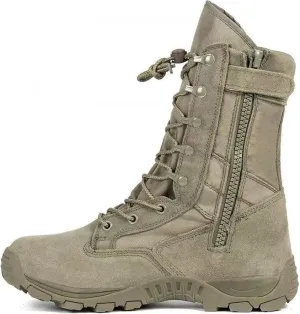 Men‘s 8 inch Tactical Military Combat Swat Desert Boots Hiking BootsTrekking Backpacking Outdoor Work Boots with Zipper