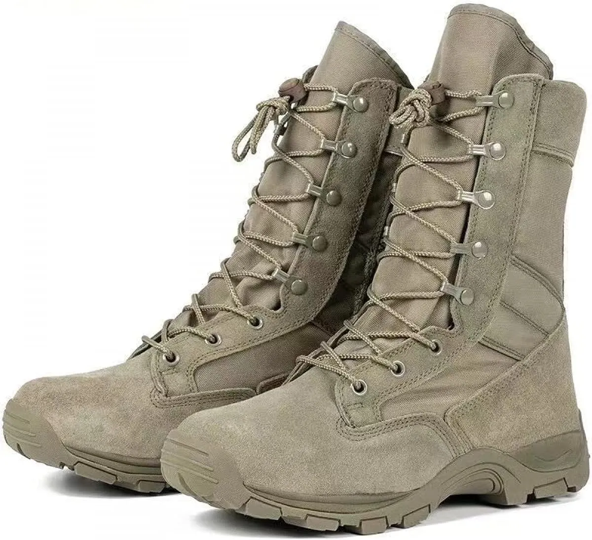 Men‘s 8 inch Tactical Military Combat Swat Desert Boots Hiking BootsTrekking Backpacking Outdoor Work Boots with Zipper