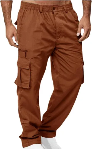 Men's Cargo Work Pants Hiking Tactical Quick Dry Waterproof Pants Lightweight Travel Fishing Camping Outdoor Pants