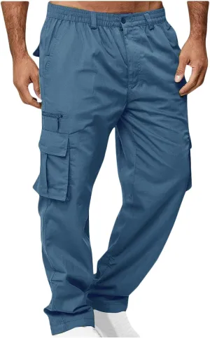 Men's Cargo Work Pants Hiking Tactical Quick Dry Waterproof Pants Lightweight Travel Fishing Camping Outdoor Pants