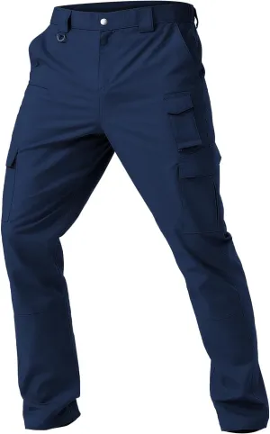 Men's Cargo Work Pants Water Resistant Tactical Pants 33.1" Lightweight Hiking Ripstop Pants Outdoor Apparel