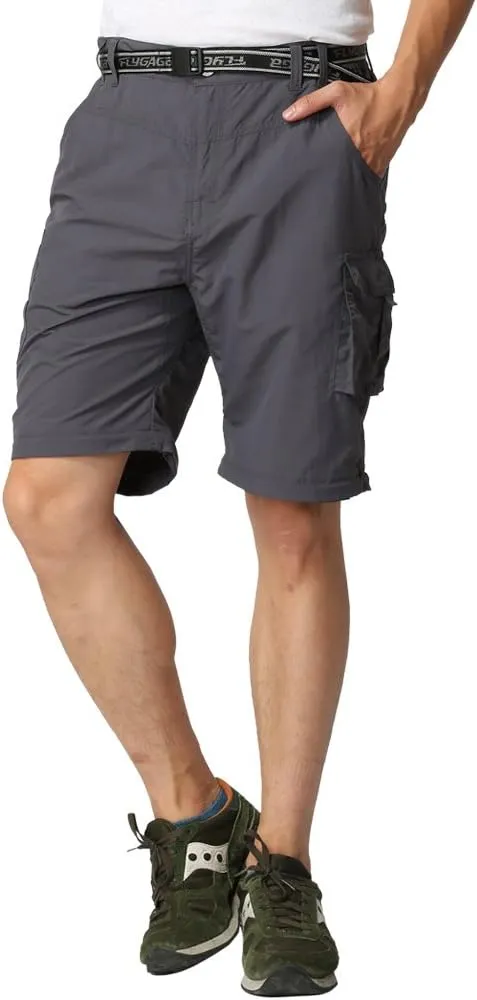 Mens Hiking Pants Convertible Zip Off Shorts Outdoor Quick Dry Lightweight Fishing Travel Safari Cargo Trouser