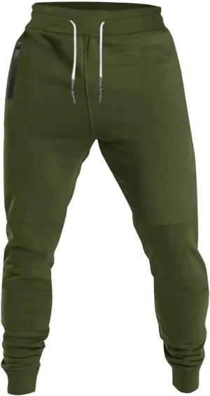 Mens Jogger Pants Gym Slim Fit Elastic Waist Drawstring Sweatpants with Pocket Athletic Pants for Training Running