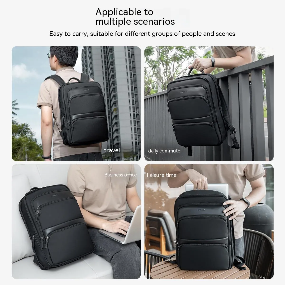 Men's Large Capacity Lightweight Backpack
