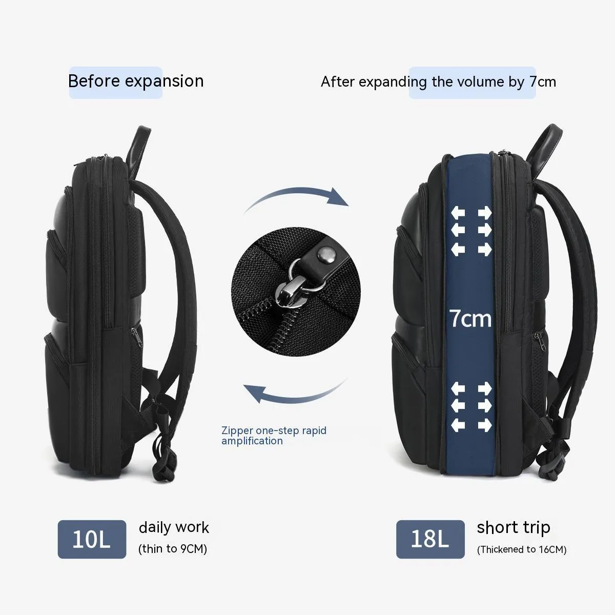 Men's Large Capacity Lightweight Backpack