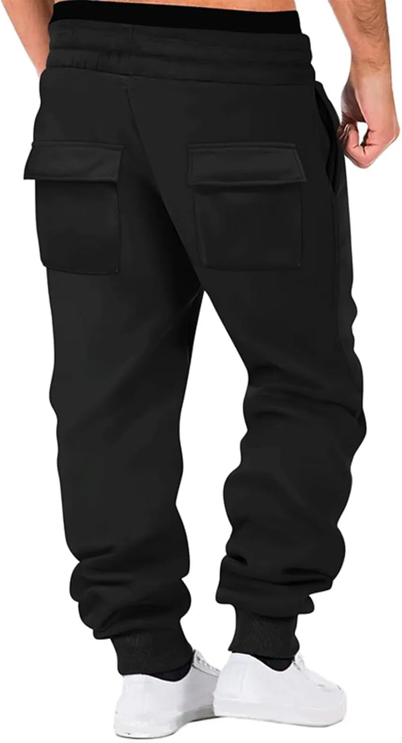 Men's Sweatpants Athletic Sports Comfy Casual Drawstring Pants for Men Outdoor Running Joggers Fashion 2025