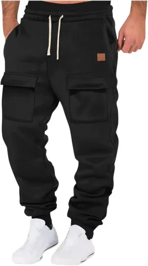 Men's Sweatpants Athletic Sports Comfy Casual Drawstring Pants for Men Outdoor Running Joggers Fashion 2025