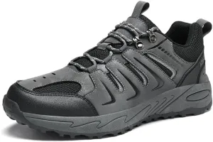 Men's Trekking Shoes Wear-Resistant Anti-Slip Outsole,Lightweight Comfort Soft Insole,Water-Proof Suede Upper Breathable Mesh for Outdoor Hiking Backpacking Camping