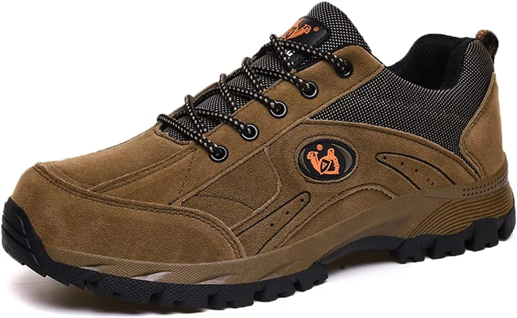 Mens Walking Waterproof Boots Trekking Shoes Lightweight Vent Breathable Hiking Shoes