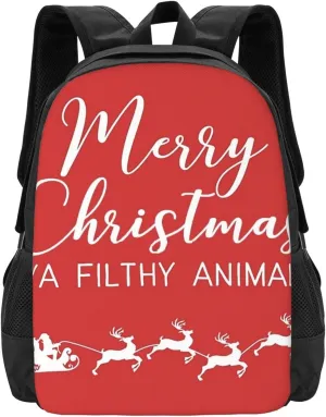 Merry Christmas Lightweight Packable Backpack Travel Casual Hiking Daypack Foldable Backpack For Men Women