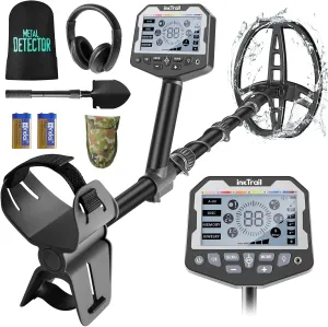 Metal Detector for Adults Professional, Pinpoint Metal Detectors with 11" Waterproof Search Coil for Gold&Silver, Higher Accuracy, Bigger LCD Display, 5 Modes,New Advanced DSP Chip