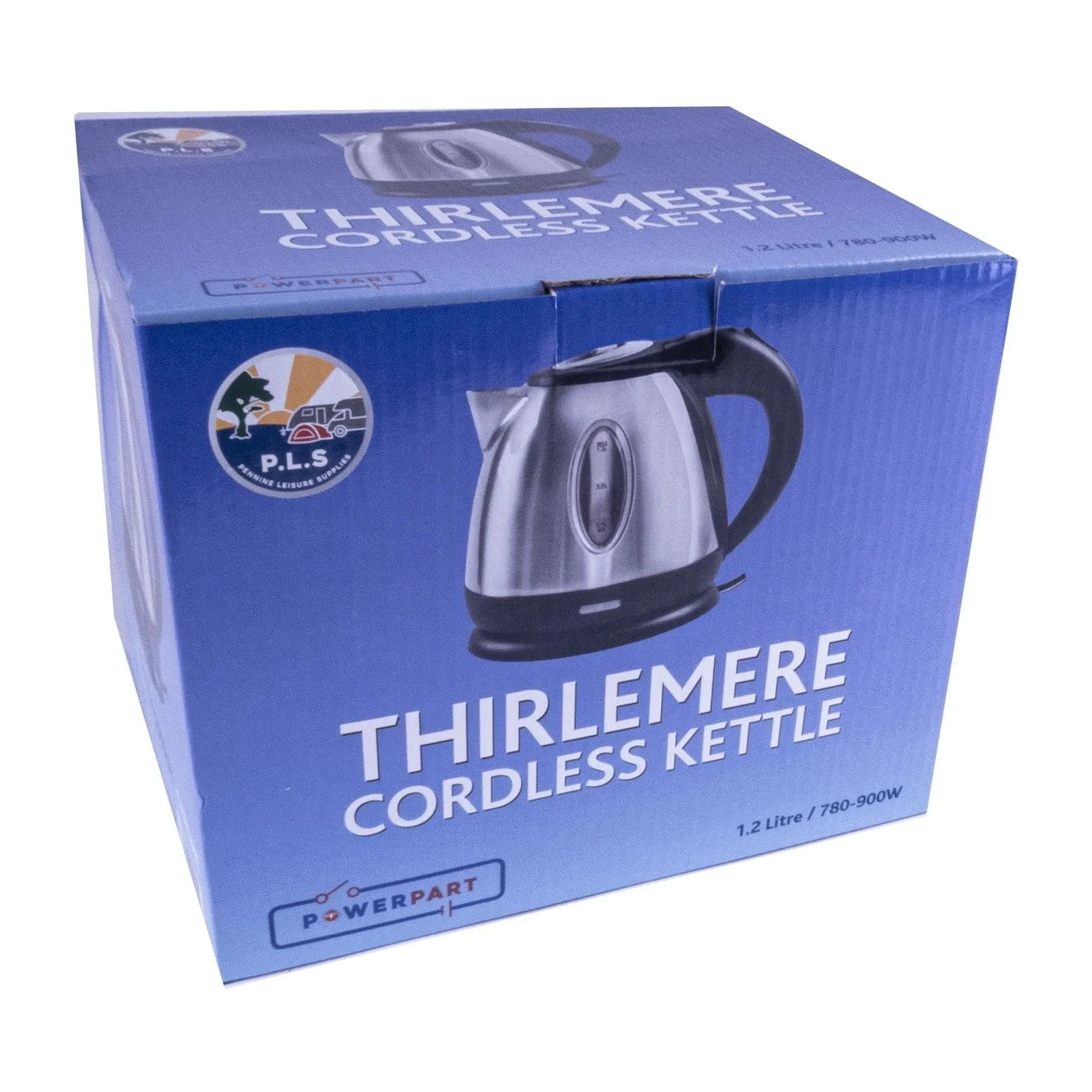 Metallic Red Compact Low Power 1.2L 750W Cordless Kettle Caravan Camper Van RV
