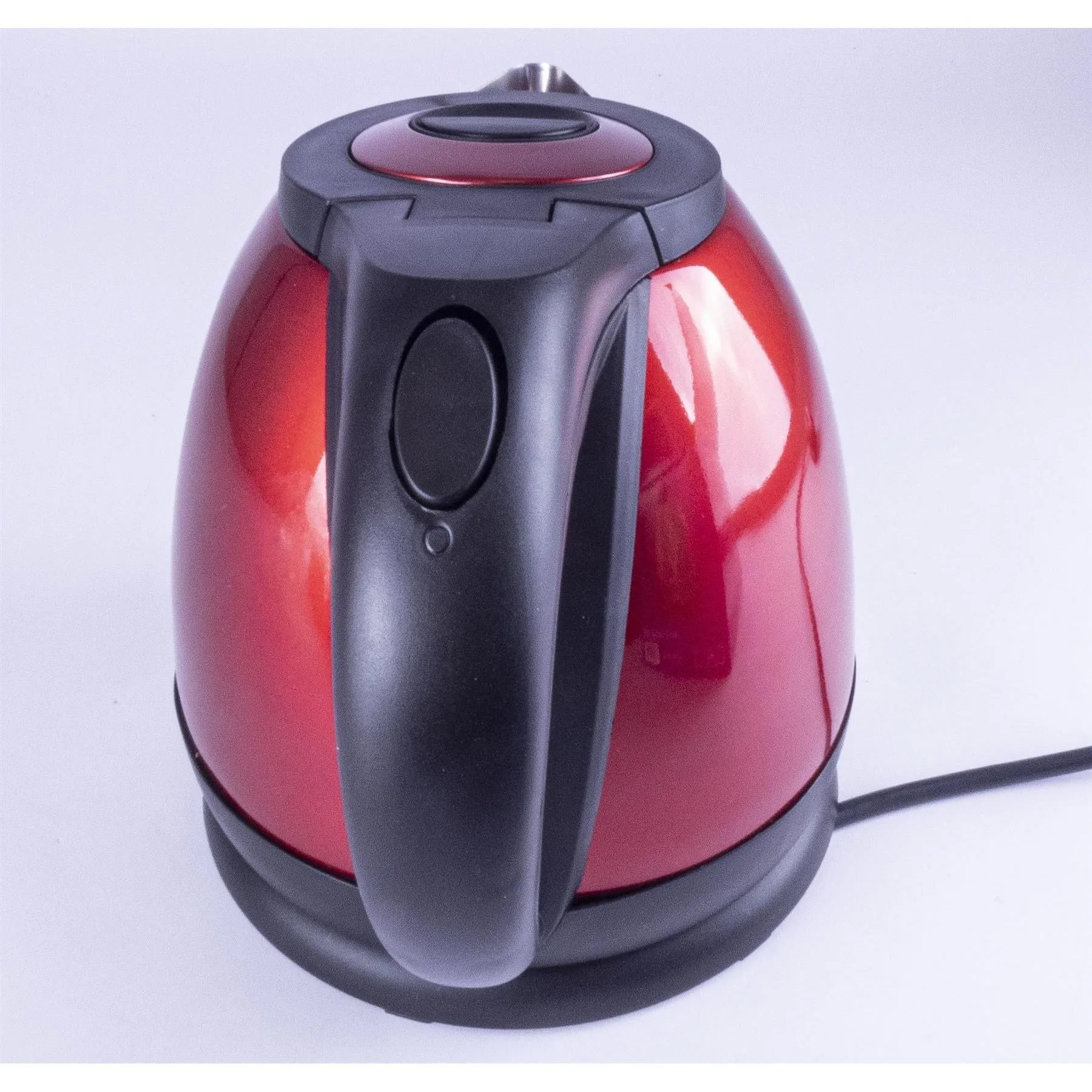 Metallic Red Compact Low Power 1.2L 750W Cordless Kettle Caravan Camper Van RV