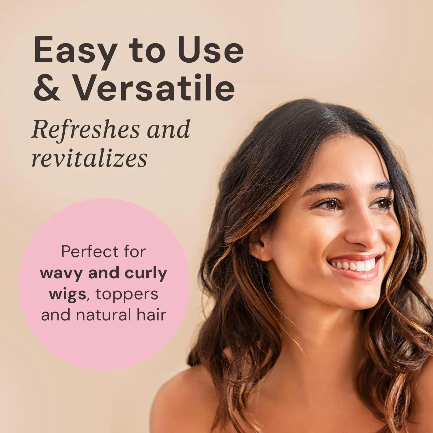 MILANO COLLECTION Curl Activator Spray - Curl Refresher for Wigs, Hair Pieces & Extensions, Curl Enhancer & Moisturizer