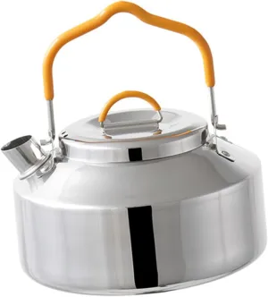 Milisten Boiling Water Camp Pot Small Tea Kettle Stovetop Portable Camping Kettle Stainless Steel