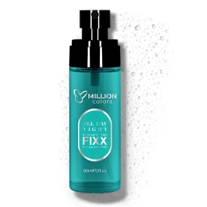 Mill..ion Co.lors Dewy Makeup Fixer Spray | Long-Lasting, Waterproof & Matte Finish | Hydrating & Refreshing Setting Spray for Dry & Oily Skin | 60ml