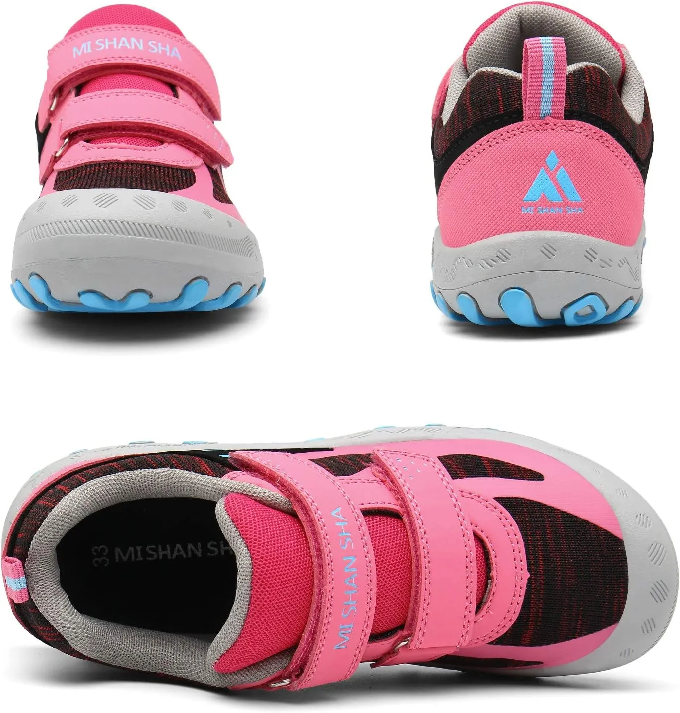 Mishansha Boy's Girl's Hiking Shoes Low Top Sneakers Outdoor Trekking Walking Climbing Running Shoes
