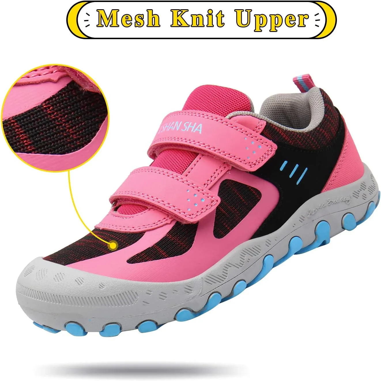 Mishansha Boy's Girl's Hiking Shoes Low Top Sneakers Outdoor Trekking Walking Climbing Running Shoes