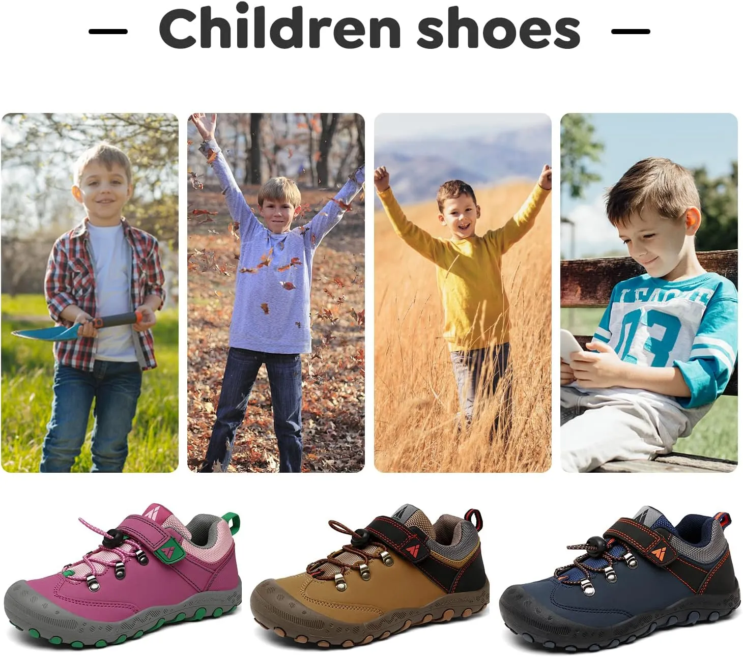 Mishansha Unisex-Child Hiking Shoes